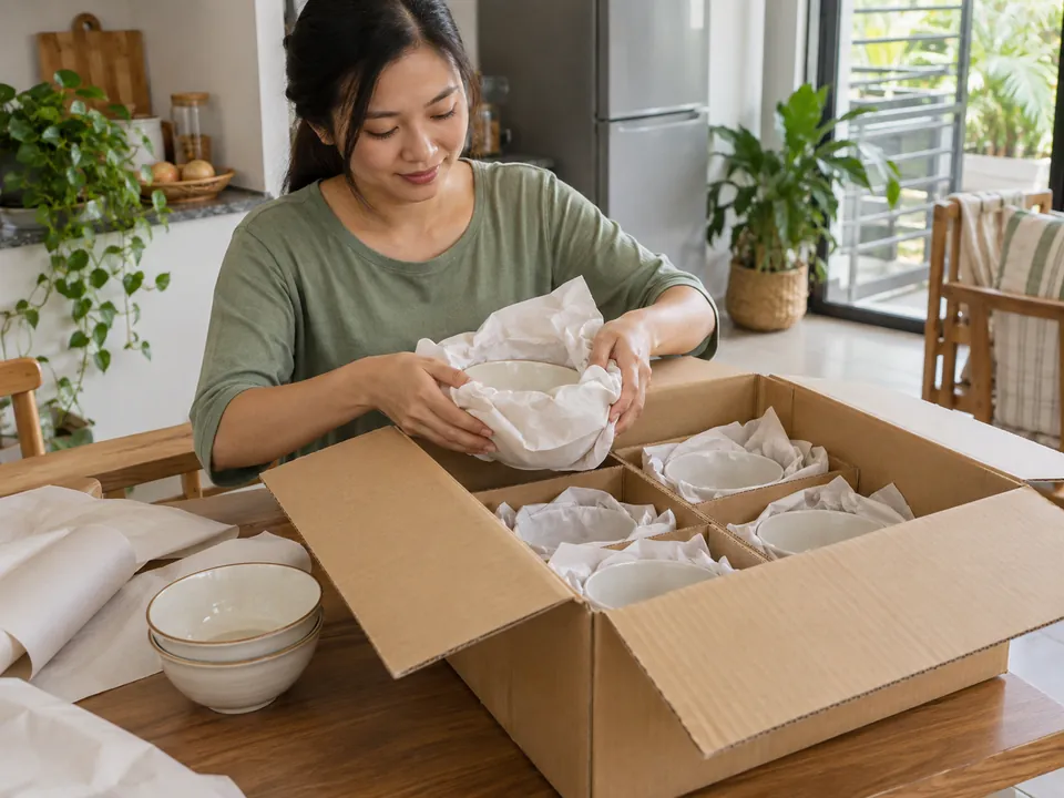 Asingkan dan lindungi barang dapur
